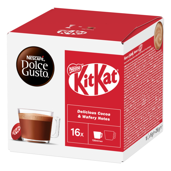 Front view of KitKat ® Hot Cocoa box