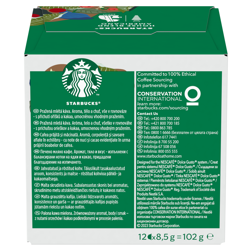 Capsule STARBUCKS® Americano House Blend | NESCAFÉ® Dolce Gusto®