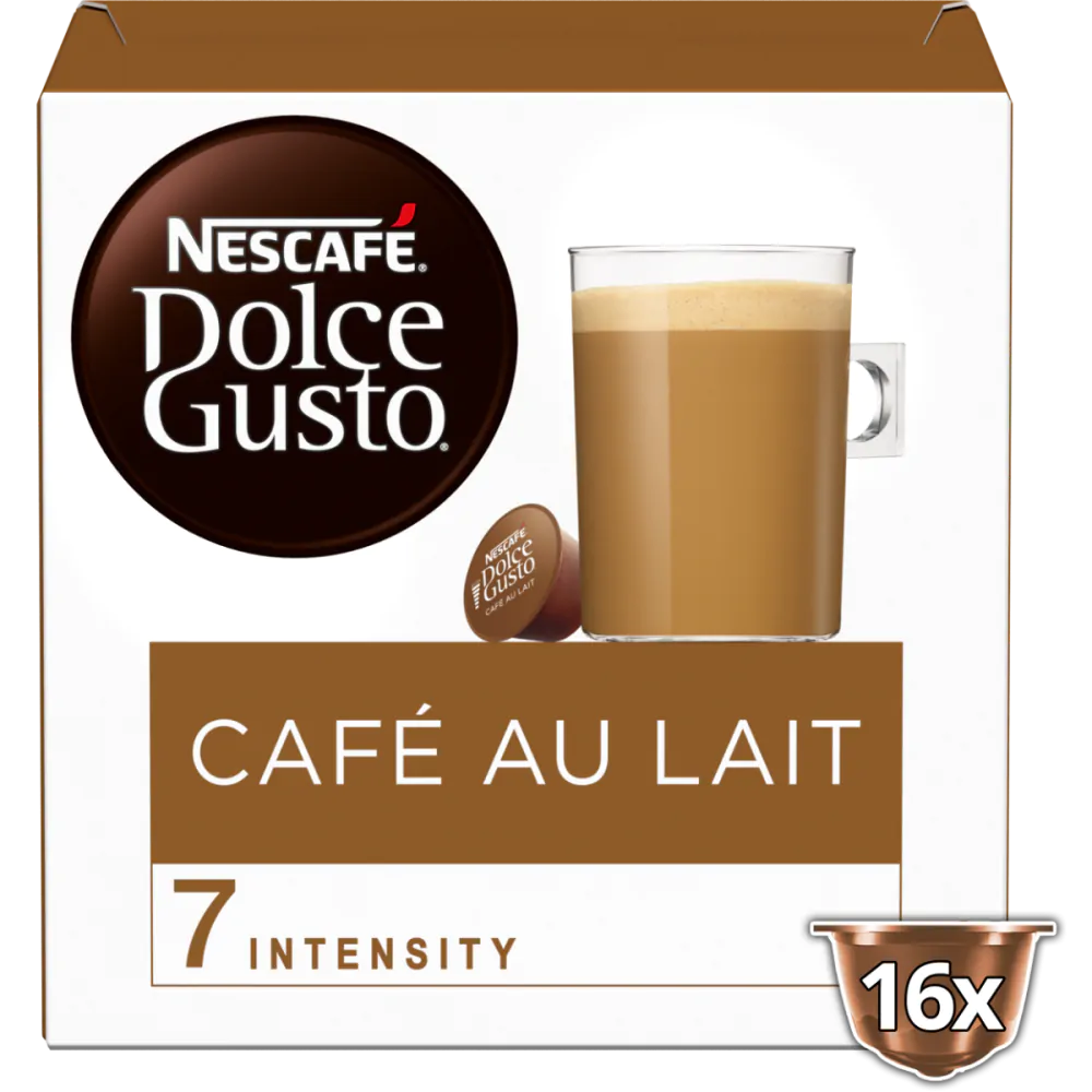 Motley Sinewi Roux Café au lait, capsule cafea cu lapte - NESCAFÉ® Dolce Gusto®