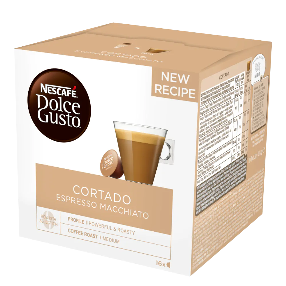 Cortado Espresso Macchiato 16 capsule cafea NESCAF Dolce Gusto